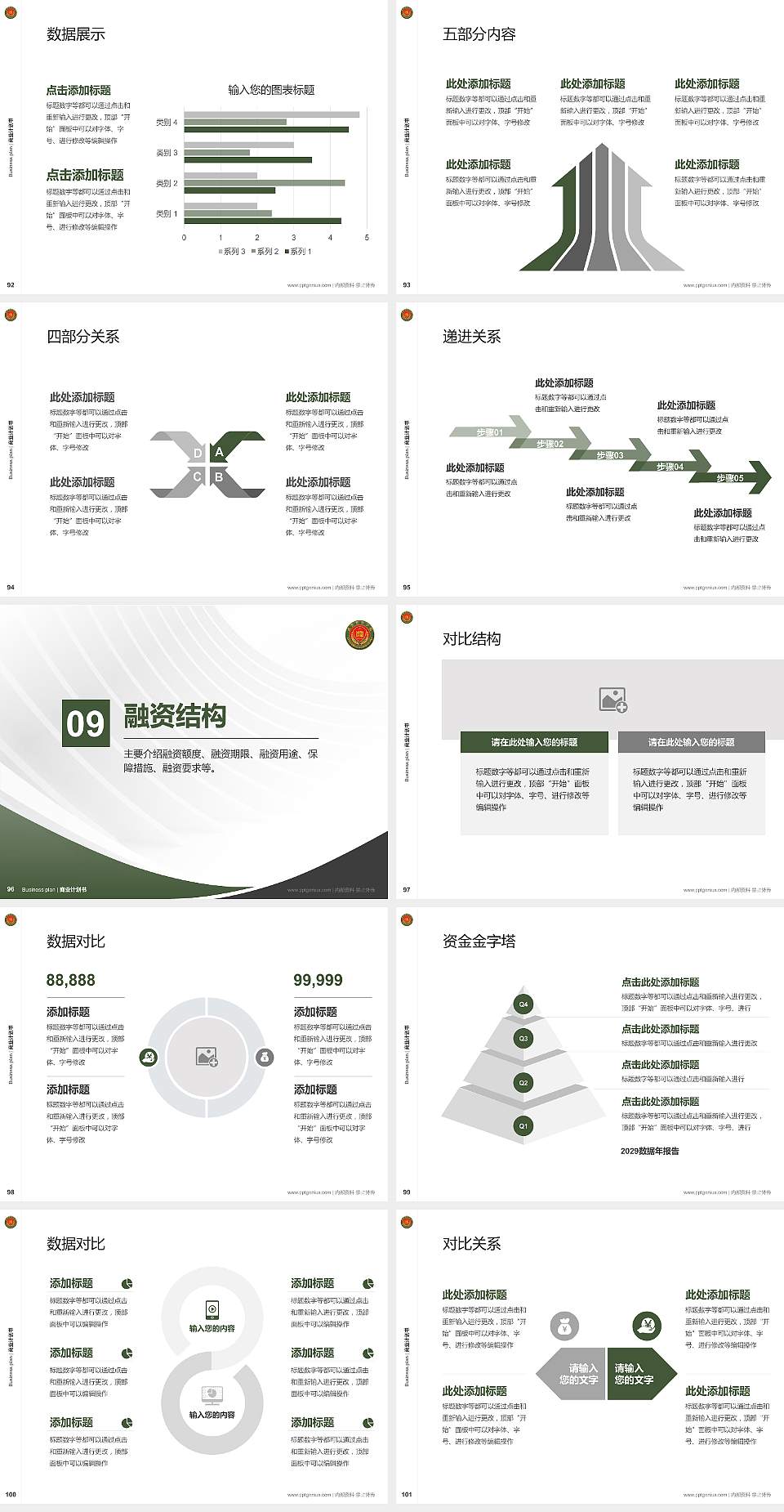 武警警官学院专用全国大学生互联网+创新创业大赛计划书/路演/网评PPT模板4:3格式幻灯片预览图11