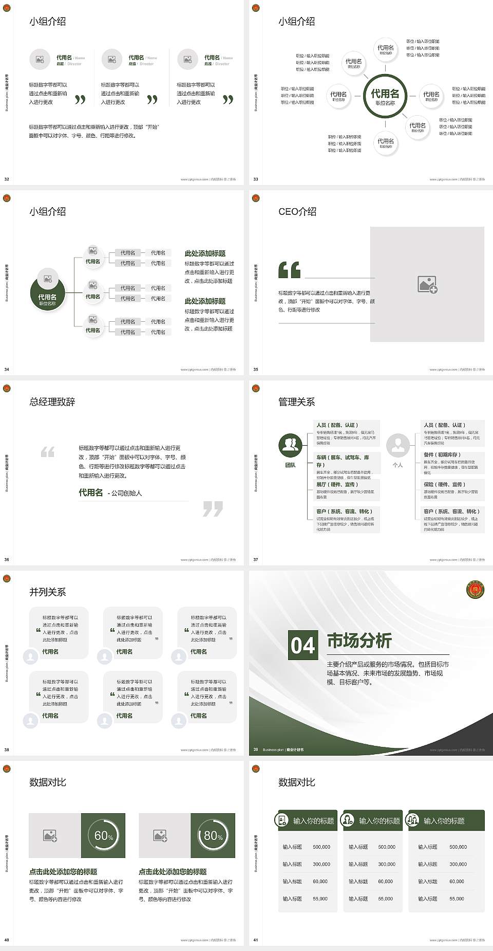 武警警官学院专用全国大学生互联网+创新创业大赛计划书/路演/网评PPT模板4:3格式幻灯片预览图5