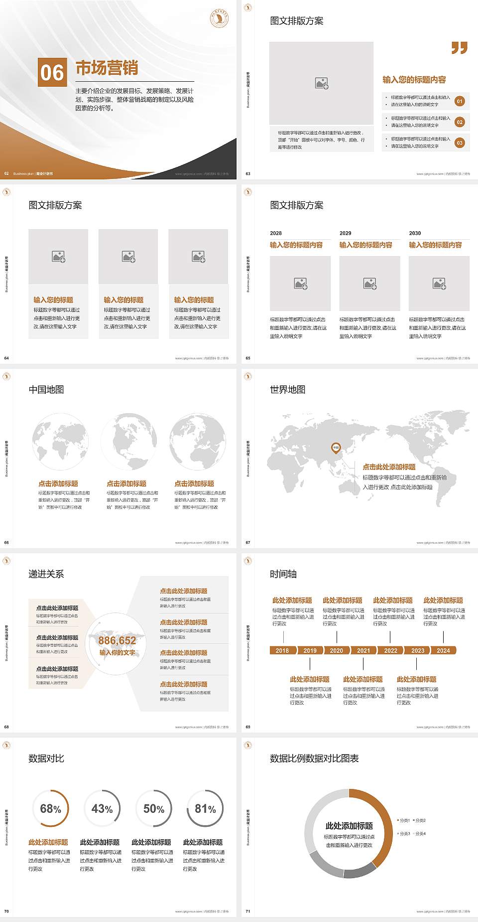 洛阳商业职业学院专用全国大学生互联网+创新创业大赛计划书/路演/网评PPT模板4:3格式幻灯片预览图8