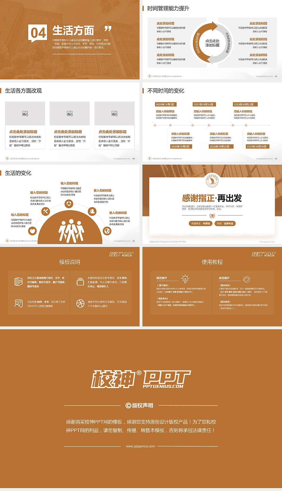 洛阳商业职业学院专用国家奖学金答辩PPT模板16:9格式幻灯片预览图4