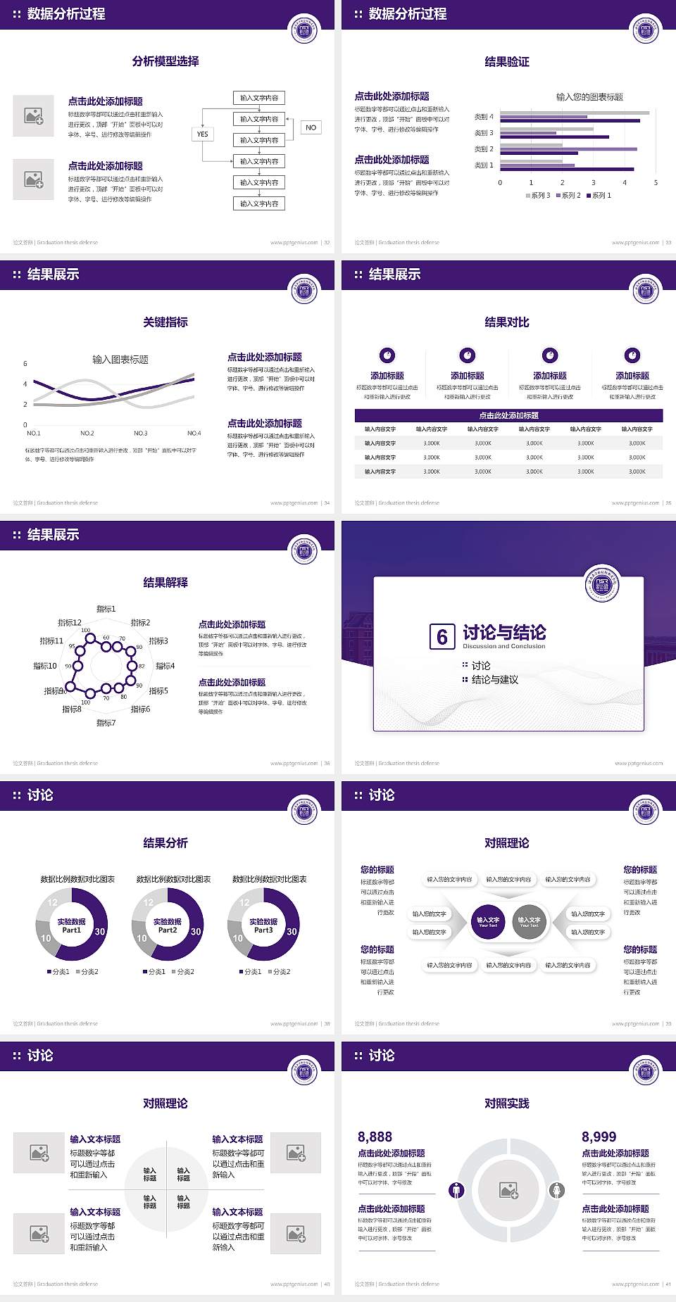 海南东方新丝路职业学院论文答辩标准PPT模板4:3格式幻灯片预览图5