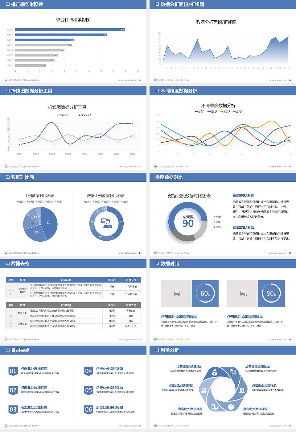 武汉职业技术大学大学通用PPT模板16:9格式幻灯片预览图4