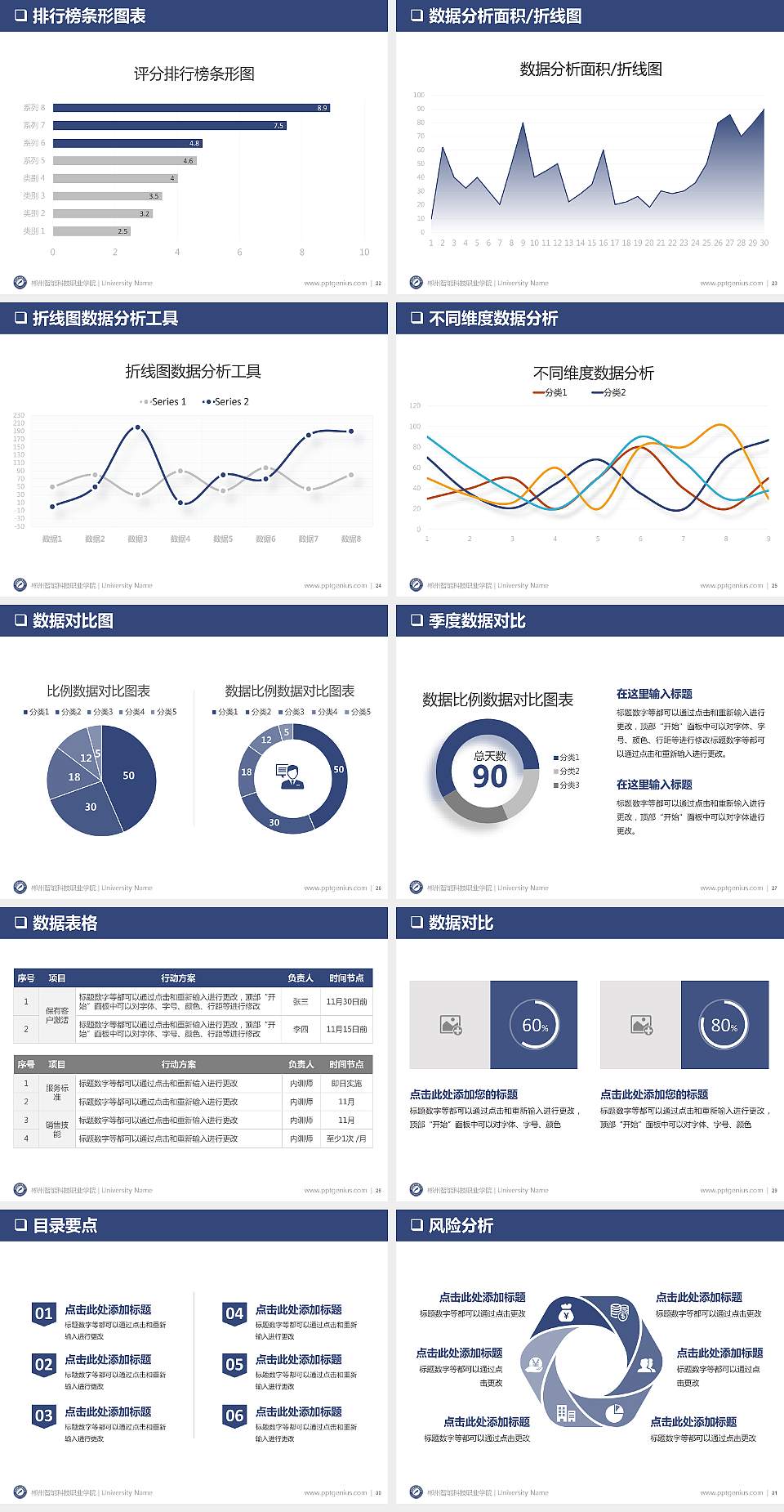郴州智能科技职业学院大学通用PPT模板4:3格式幻灯片预览图4