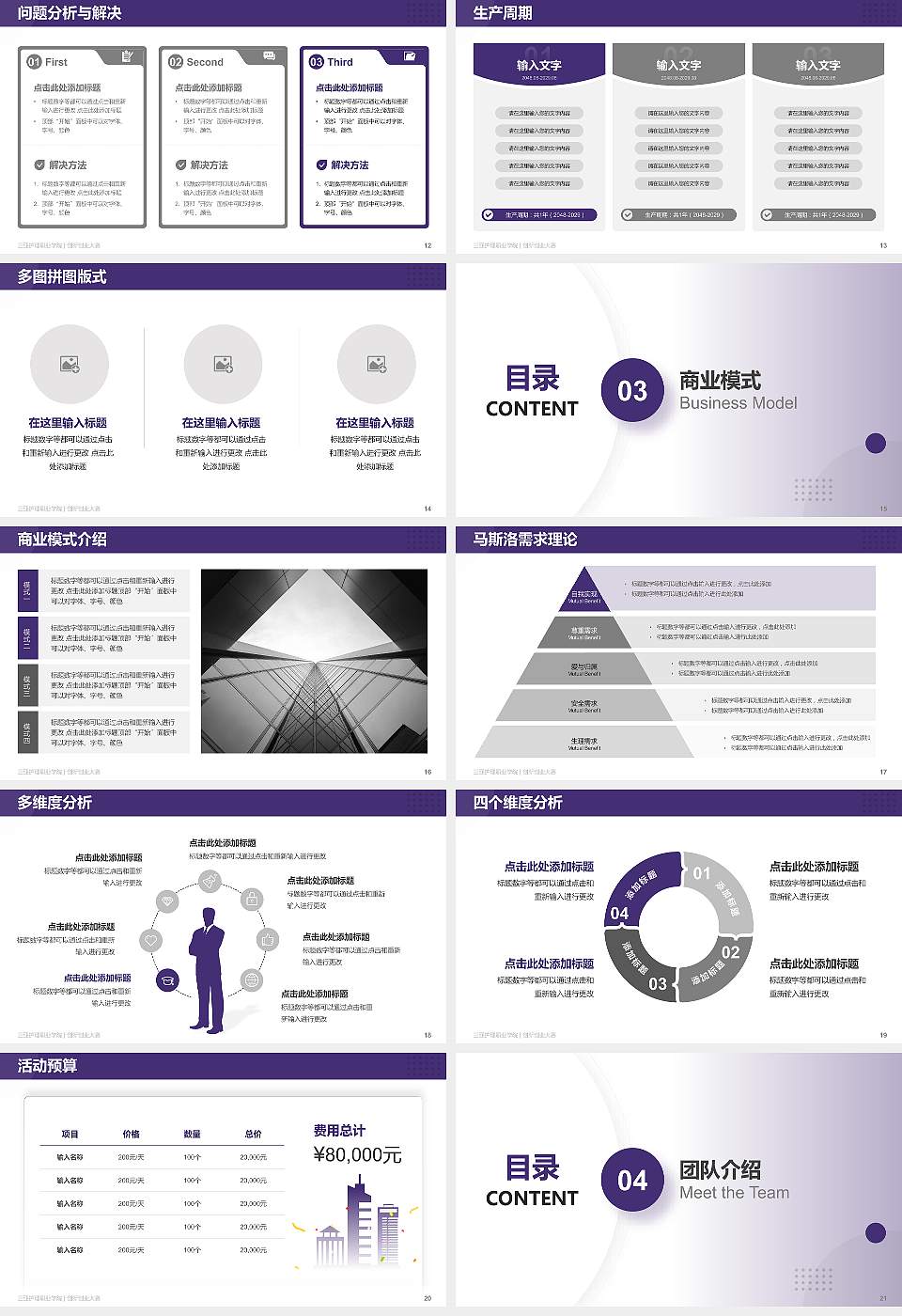 三亚护理职业学院全国大学生创新创业大赛计划书PPT模板16:9格式幻灯片预览图3