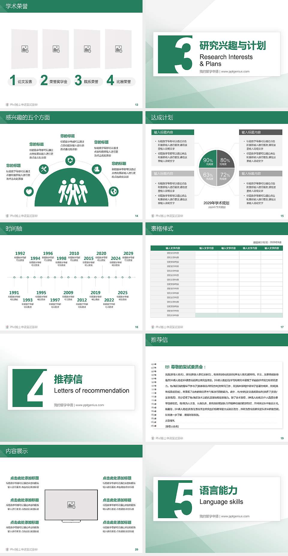 鹰潭卫生职业学院PhD博士申请面试/复试答辩通用PPT模板4:3格式幻灯片预览图3