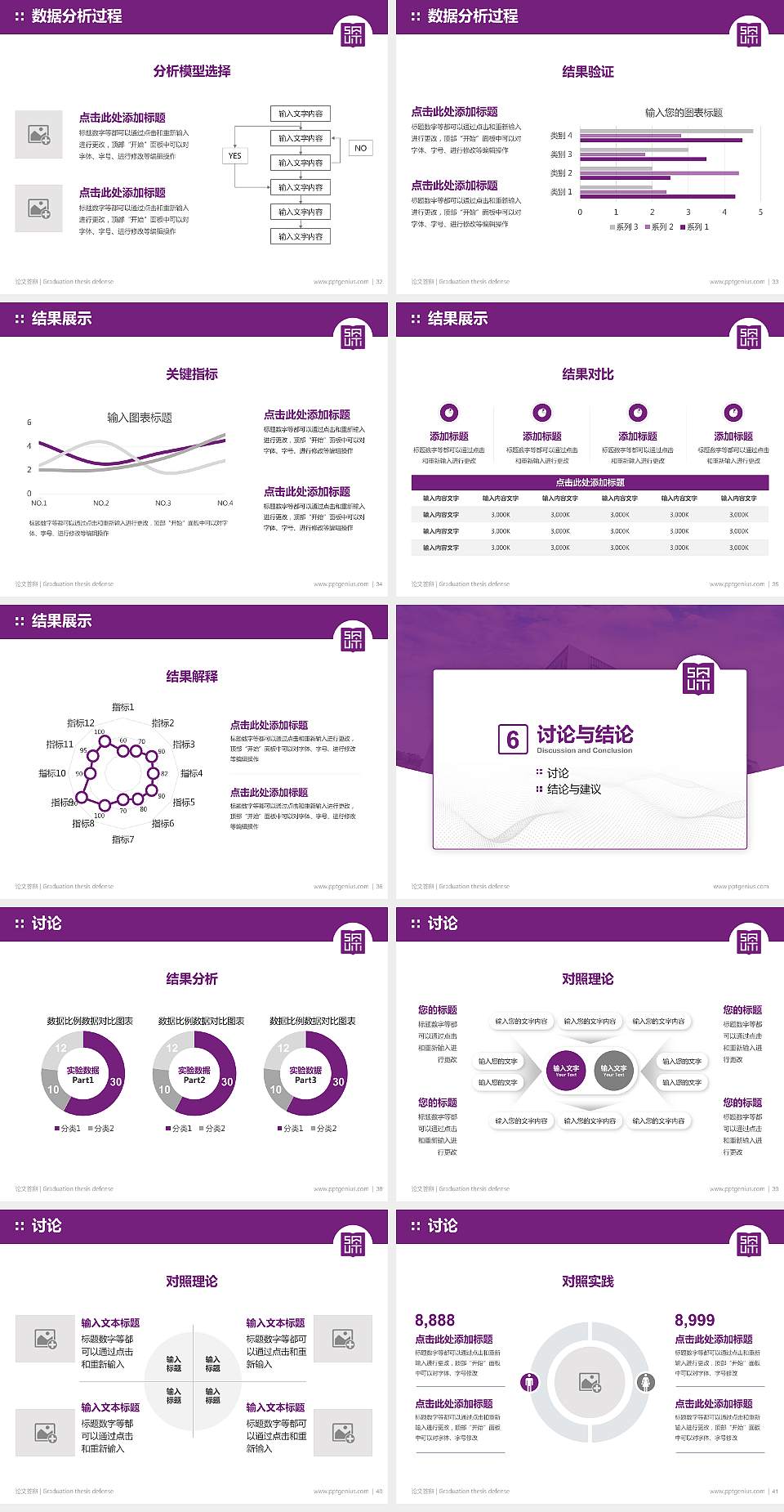 深圳理工大学论文答辩标准PPT模板4:3格式幻灯片预览图5