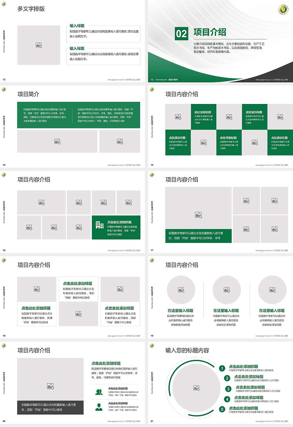 驻马店农业工程职业学院专用全国大学生互联网+创新创业大赛计划书/路演/网评PPT模板16:9格式幻灯片预览图3