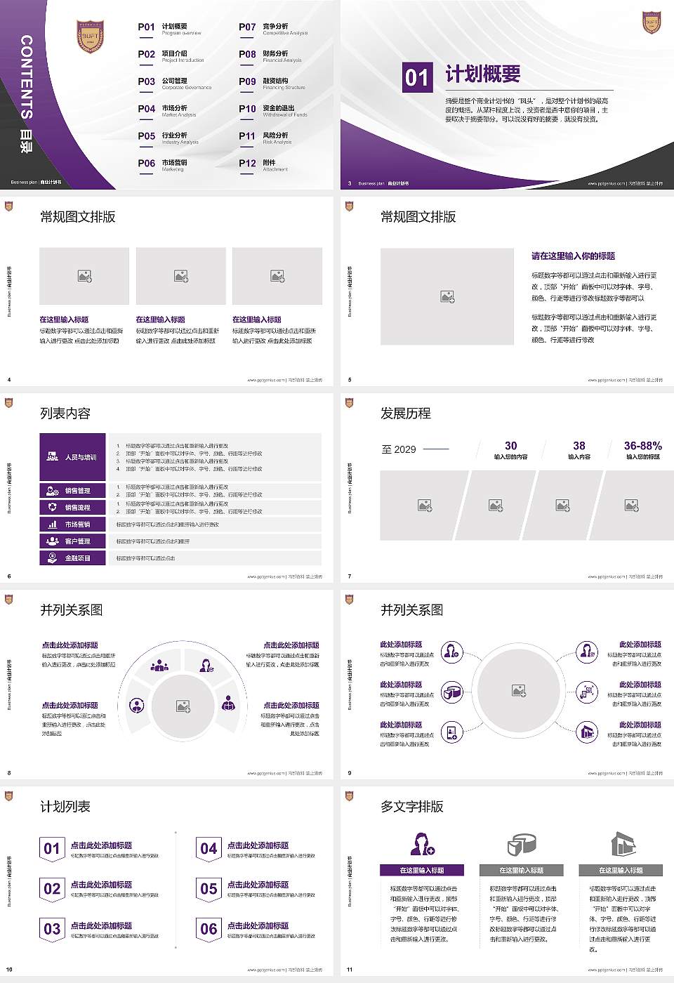 北京金融科技学院专用全国大学生互联网+创新创业大赛计划书/路演/网评PPT模板16:9格式幻灯片预览图2