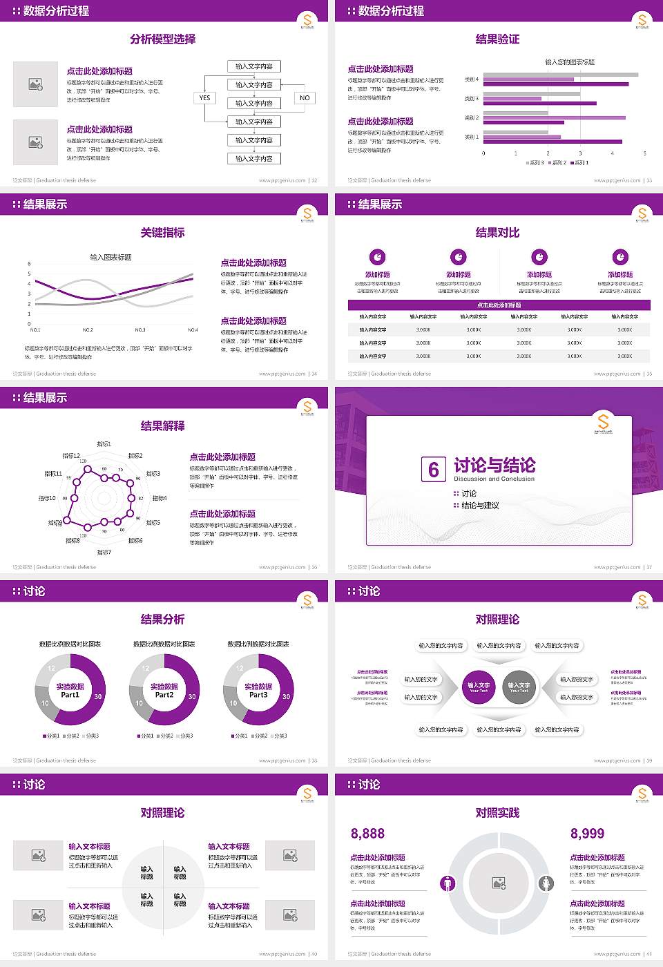 郑州软件职业技术学院论文答辩标准PPT模板16:9格式幻灯片预览图5