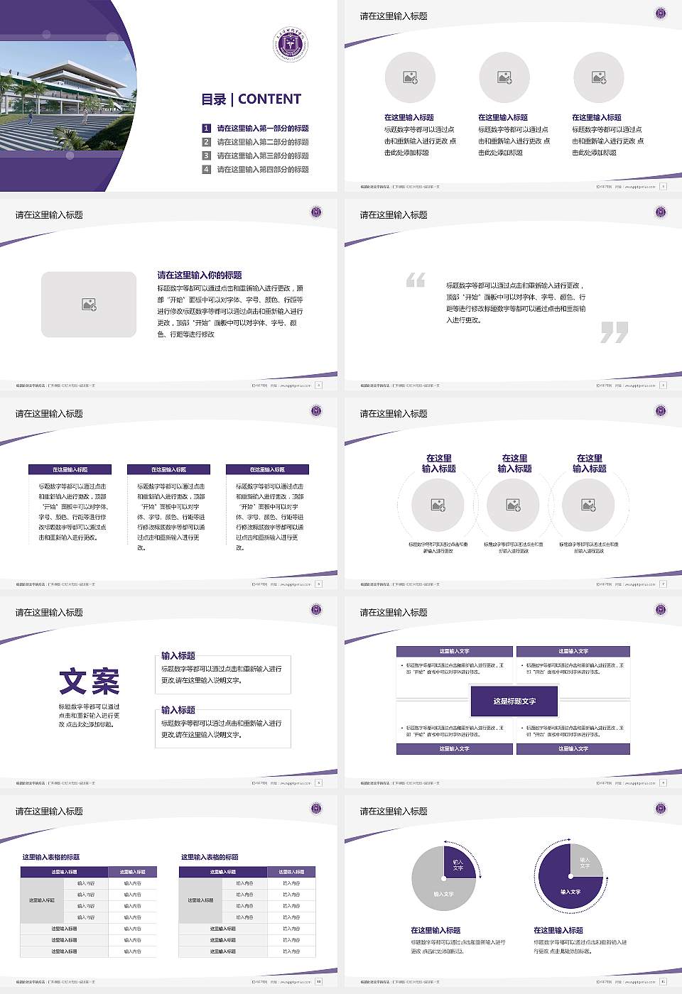 三亚护理职业学院毕业论文答辩PPT模板16:9格式幻灯片预览图2