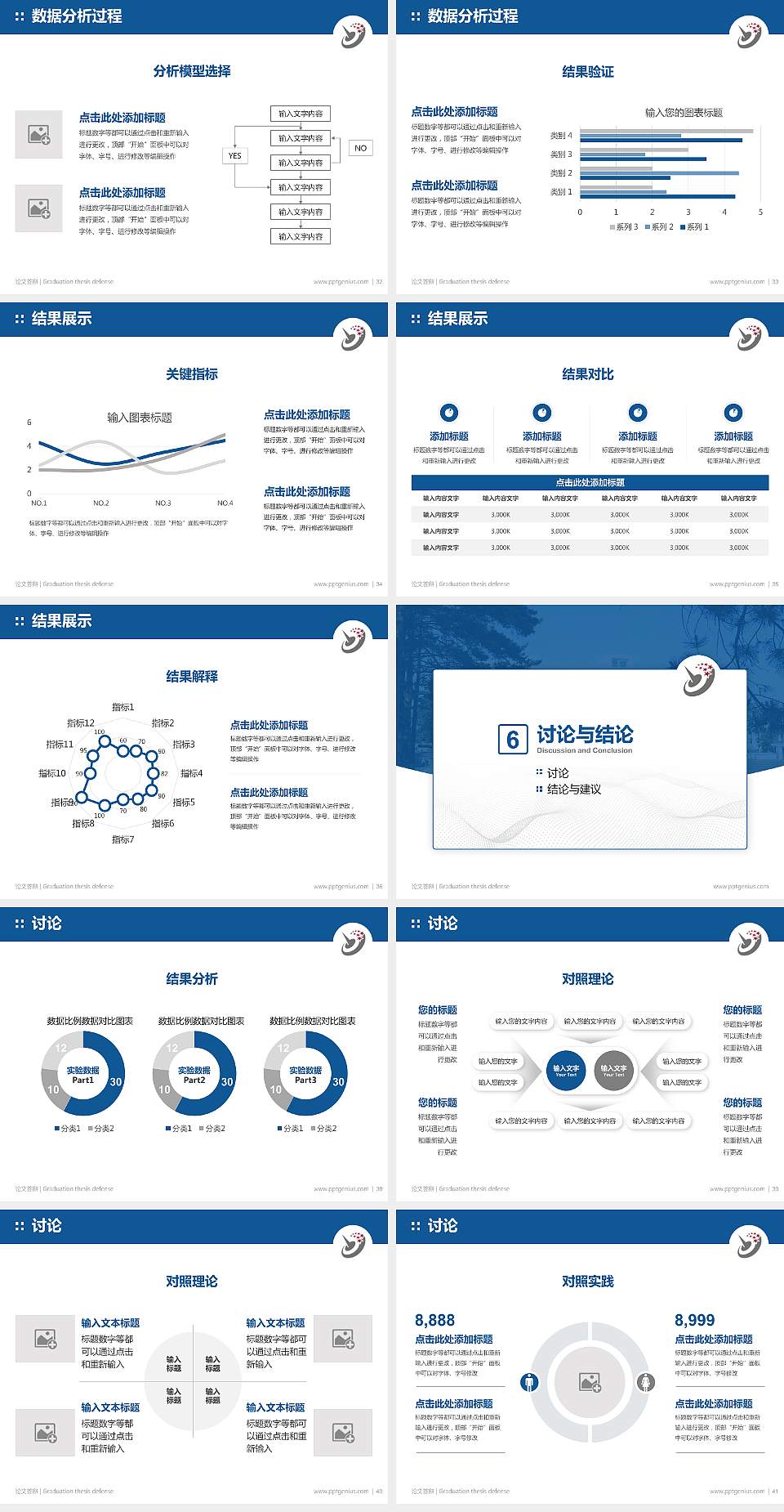 哈尔滨职业技术大学论文答辩标准PPT模板4:3格式幻灯片预览图5