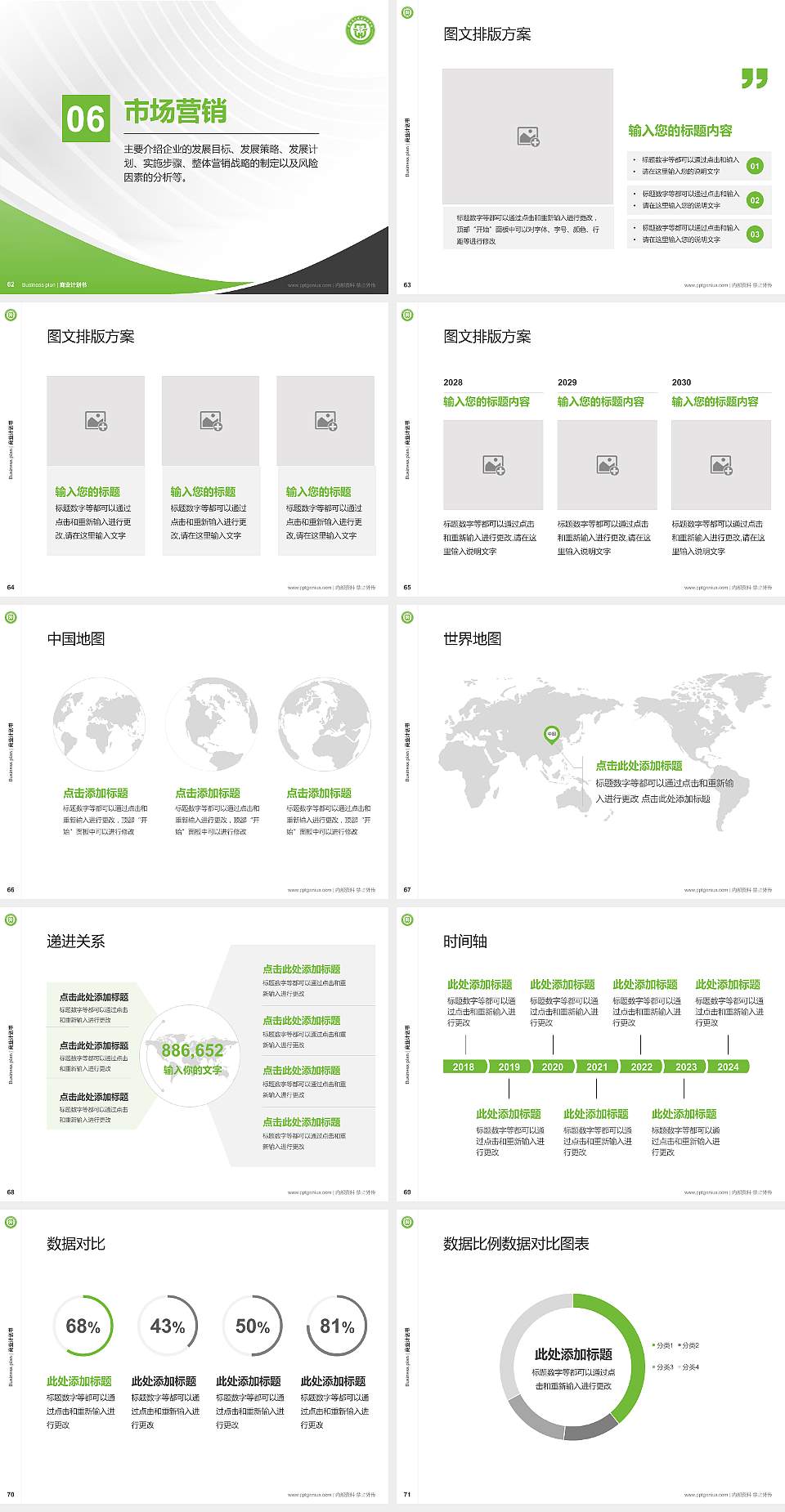 芜湖医药健康职业学院专用全国大学生互联网+创新创业大赛计划书/路演/网评PPT模板4:3格式幻灯片预览图8