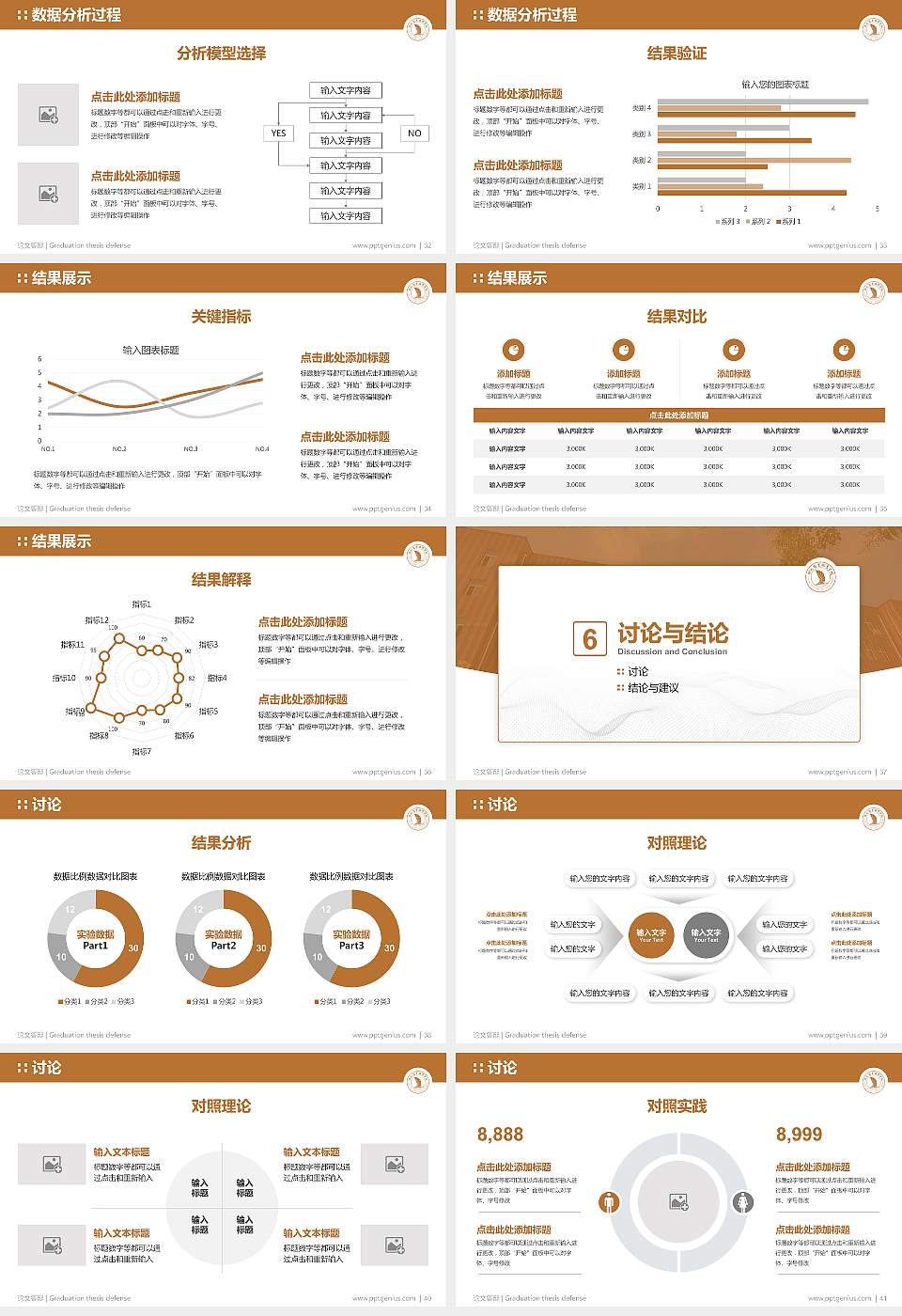 洛阳商业职业学院论文答辩标准PPT模板16:9格式幻灯片预览图5