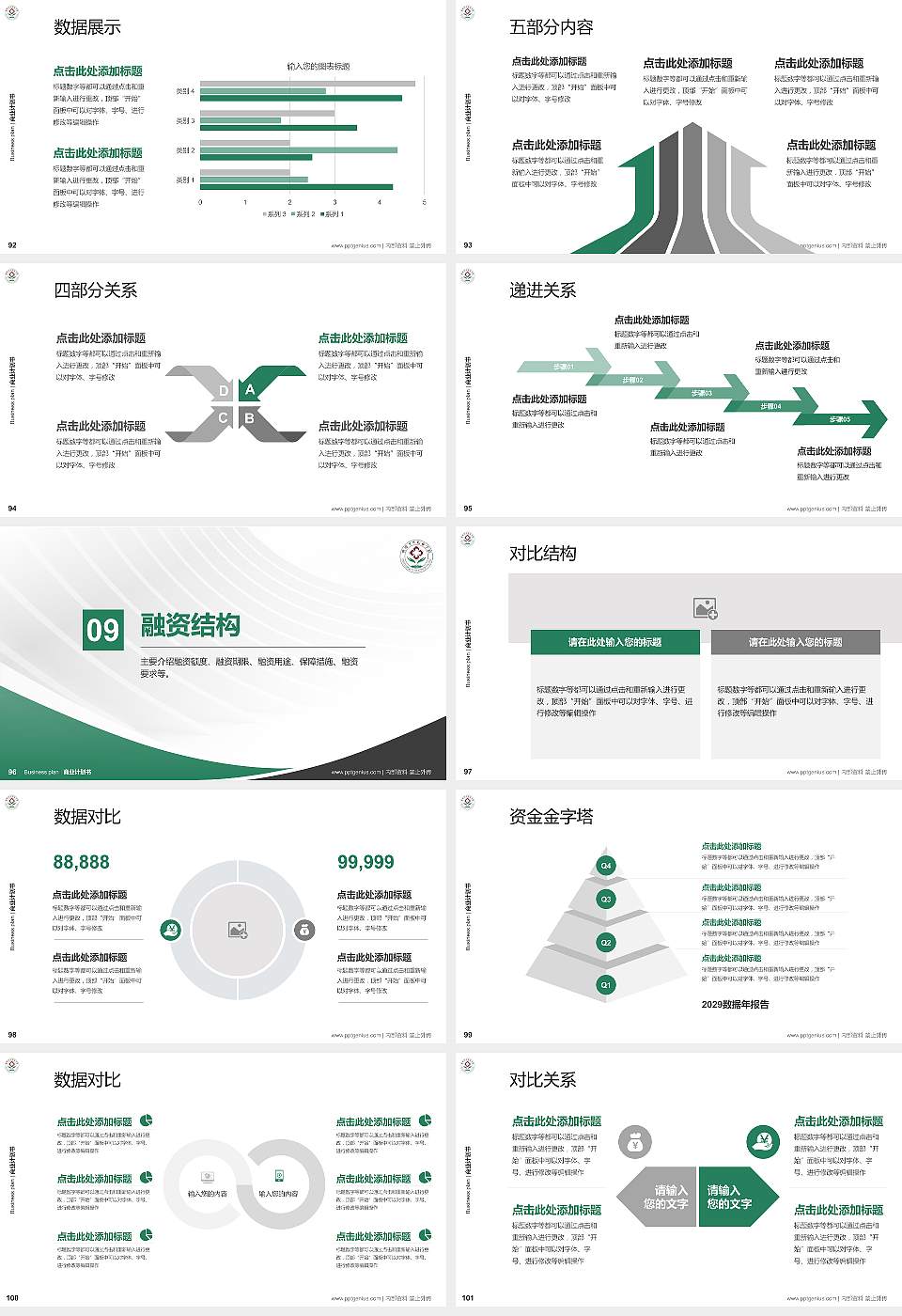 鹰潭卫生职业学院专用全国大学生互联网+创新创业大赛计划书/路演/网评PPT模板16:9格式幻灯片预览图11