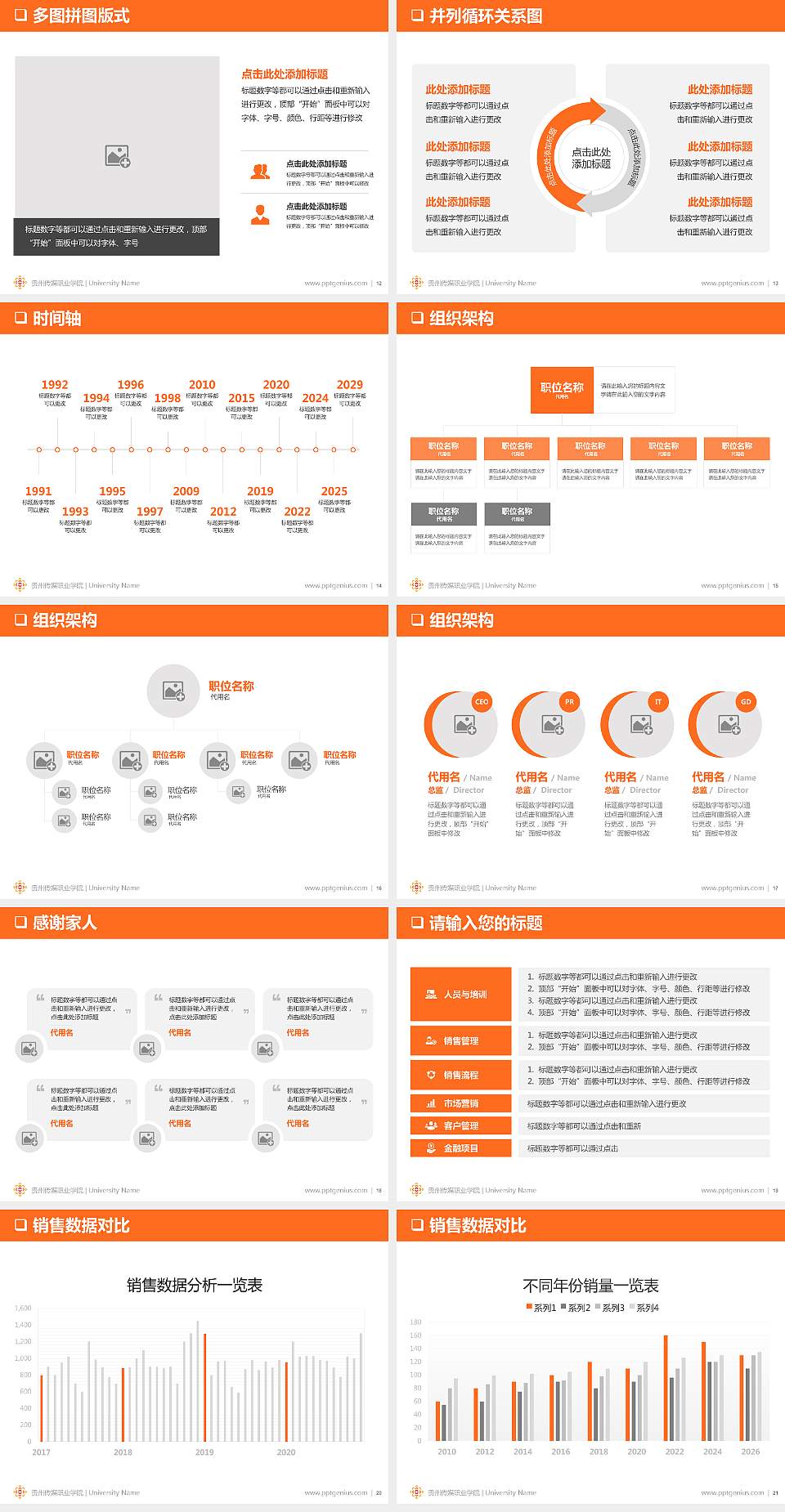 贵州传媒职业学院大学通用PPT模板4:3格式幻灯片预览图3