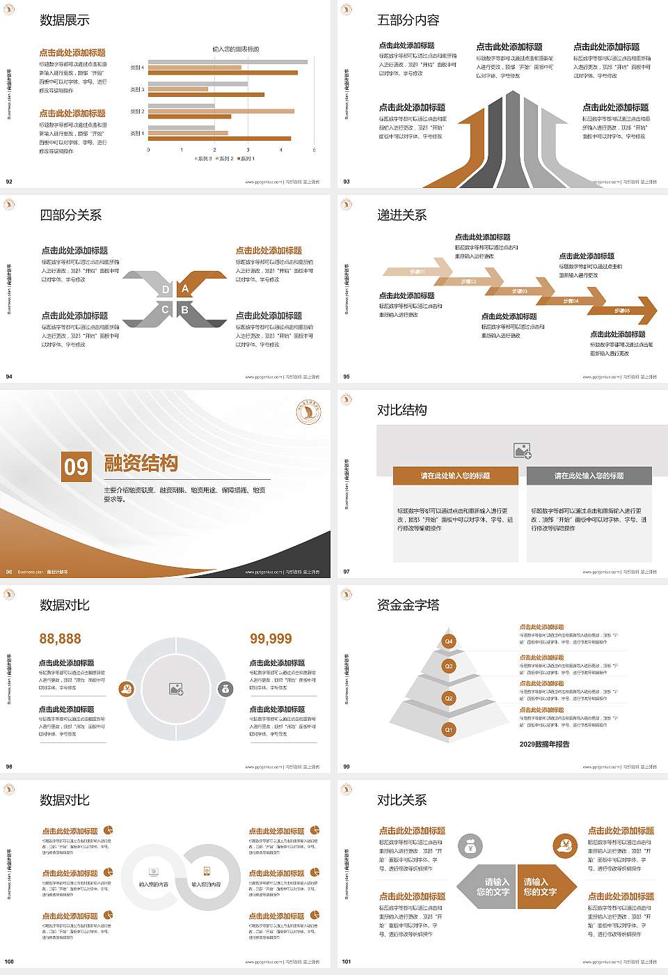 洛阳商业职业学院专用全国大学生互联网+创新创业大赛计划书/路演/网评PPT模板16:9格式幻灯片预览图11