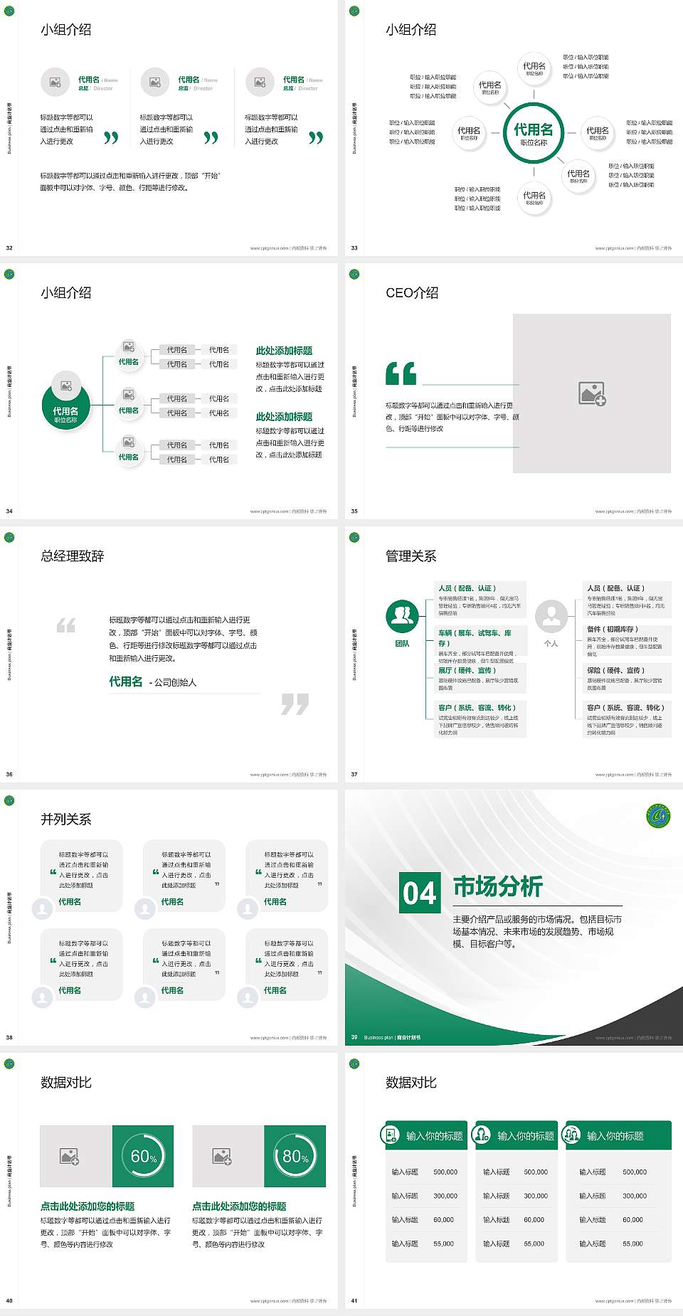 甘肃林业职业技术大学专用全国大学生互联网+创新创业大赛计划书/路演/网评PPT模板4:3格式幻灯片预览图5