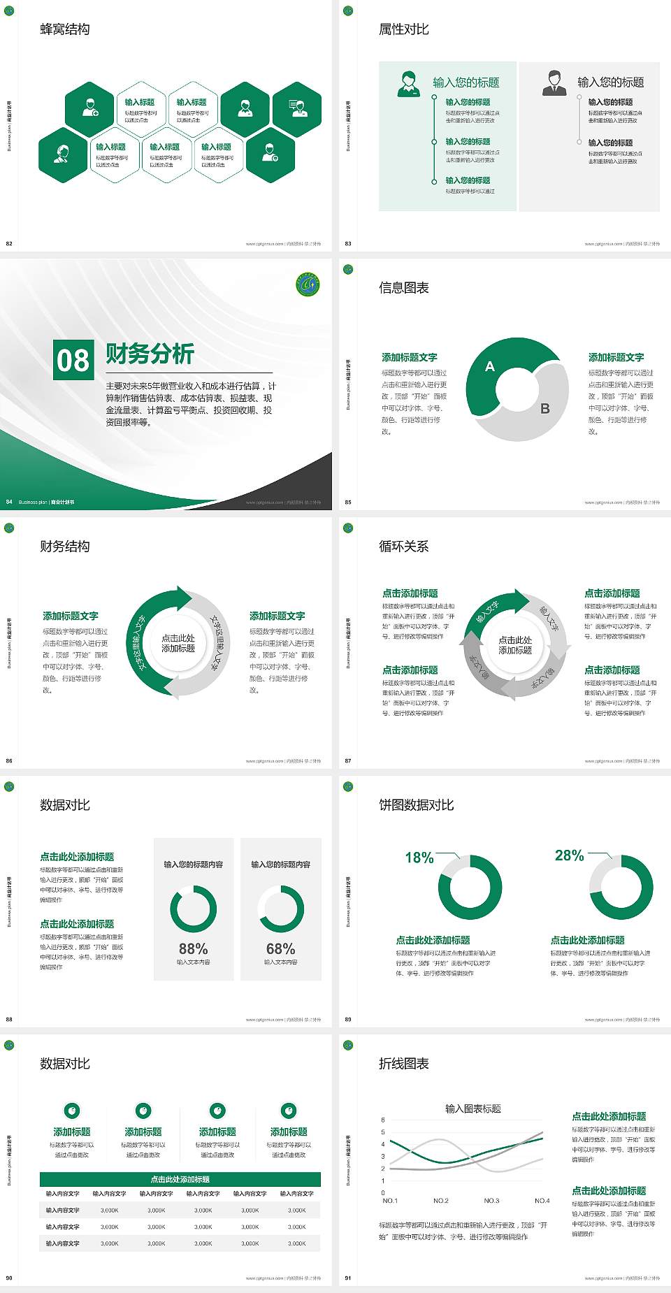 甘肃林业职业技术大学专用全国大学生互联网+创新创业大赛计划书/路演/网评PPT模板4:3格式幻灯片预览图10