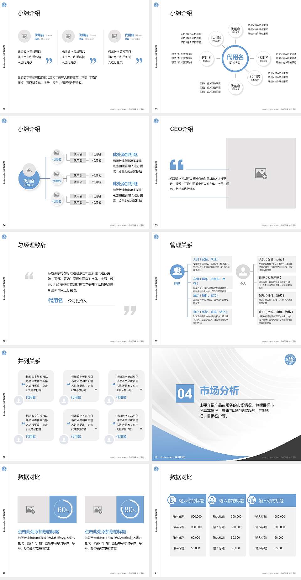 上海南湖职业技术学院专用全国大学生互联网+创新创业大赛计划书/路演/网评PPT模板4:3格式幻灯片预览图5