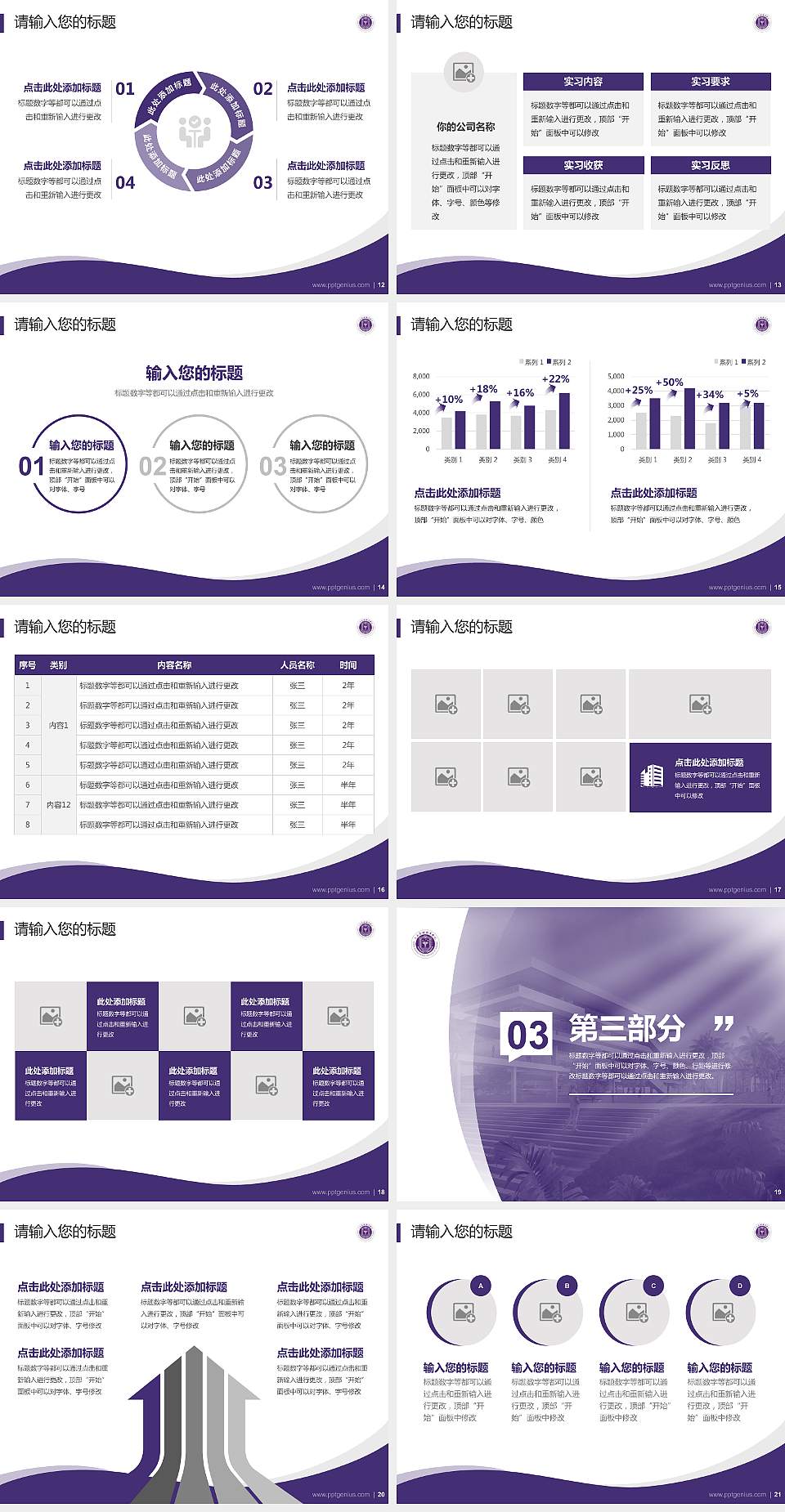 三亚护理职业学院专题讲座/学术交流会PPT模板4:3格式幻灯片预览图3