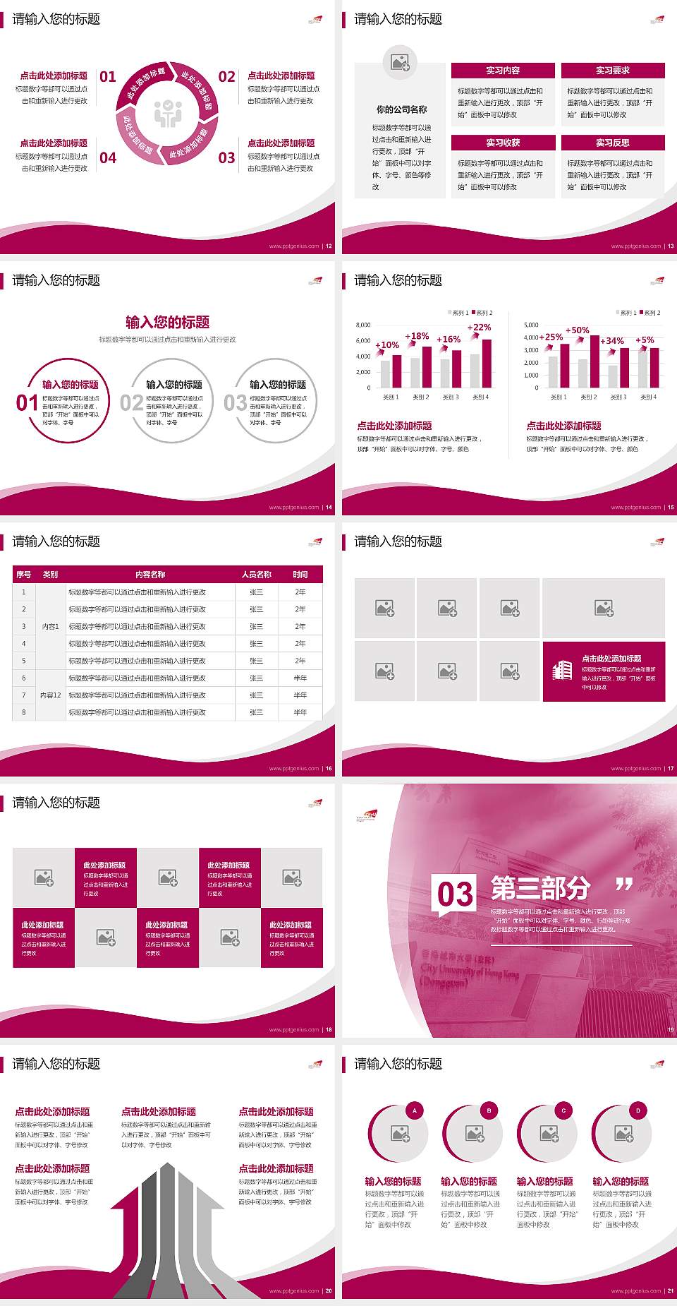 香港城市大学（东莞）专题讲座/学术交流会PPT模板4:3格式幻灯片预览图3