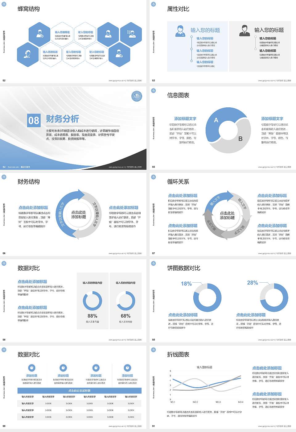 上海南湖职业技术学院专用全国大学生互联网+创新创业大赛计划书/路演/网评PPT模板16:9格式幻灯片预览图10