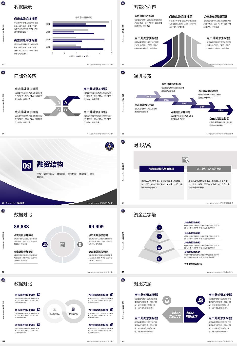 海军潜艇学院专用全国大学生互联网+创新创业大赛计划书/路演/网评PPT模板16:9格式幻灯片预览图11