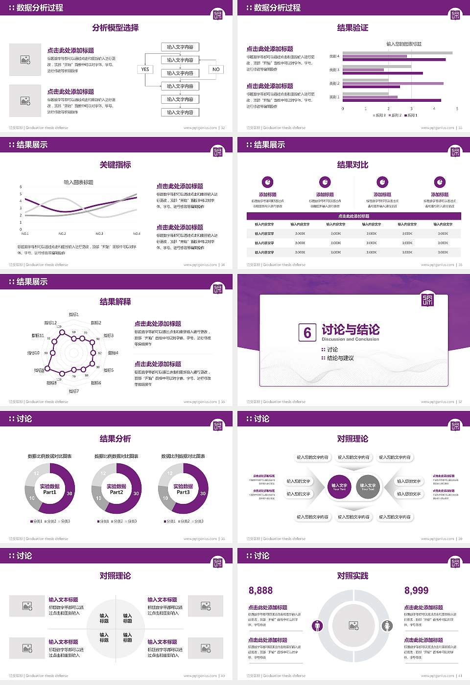 深圳理工大学论文答辩标准PPT模板16:9格式幻灯片预览图5