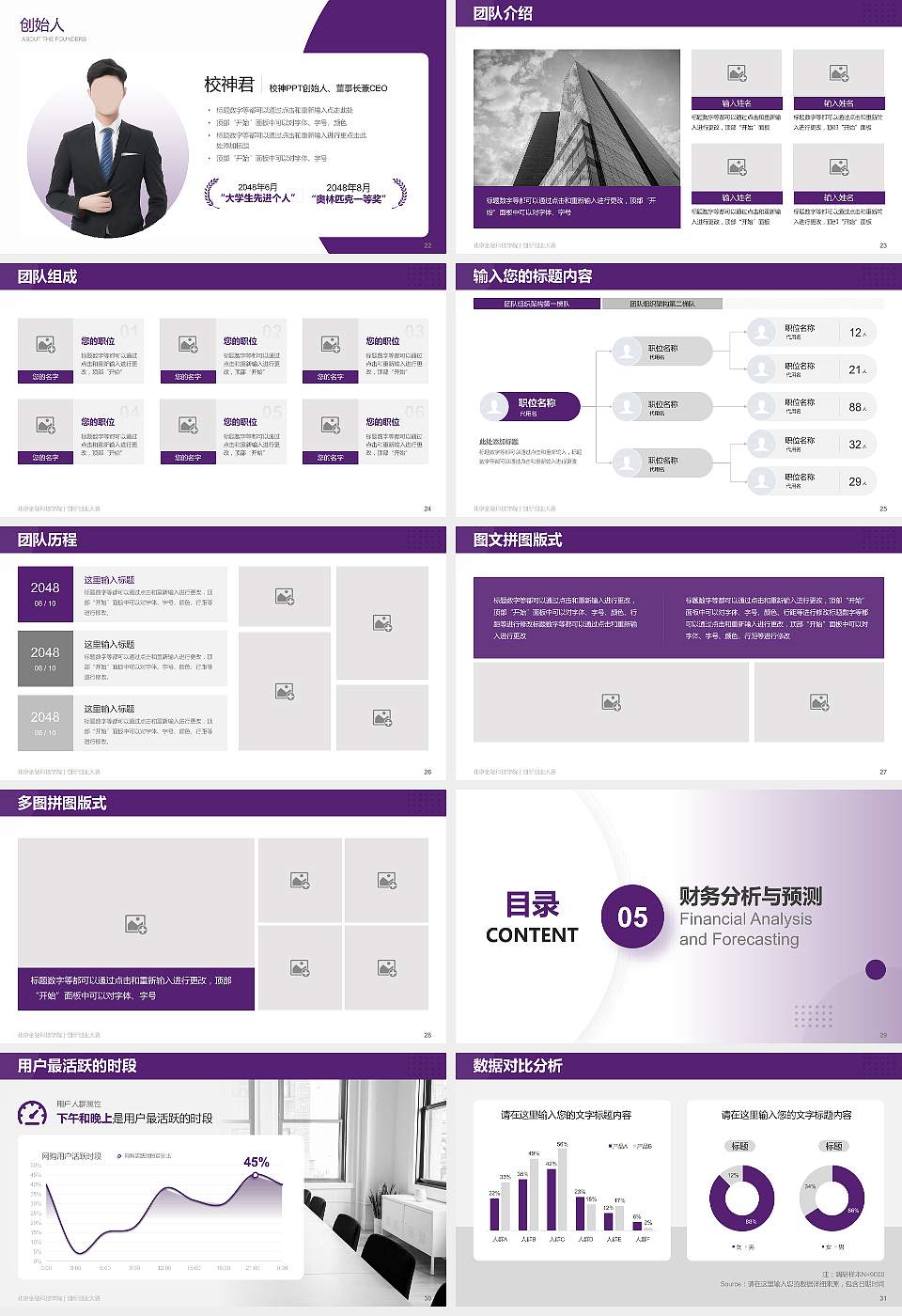 北京金融科技学院全国大学生创新创业大赛计划书PPT模板16:9格式幻灯片预览图4