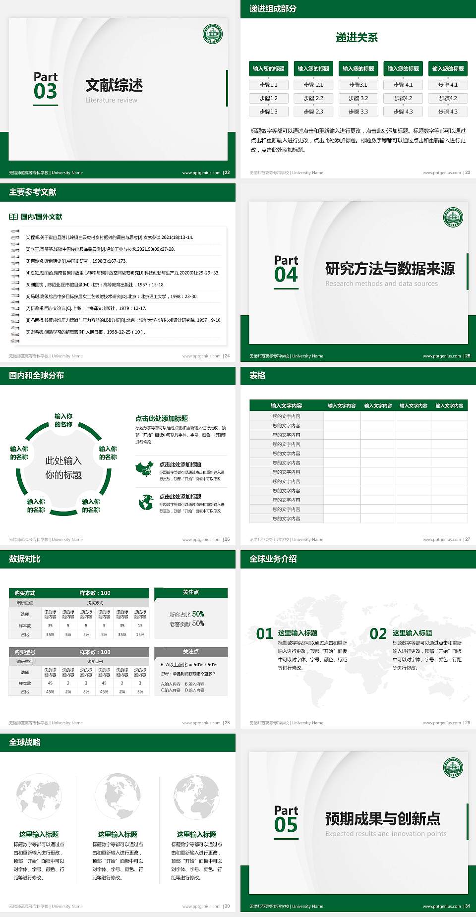 无锡师范高等专科学校硕士研究生/本科生毕业论文答辩/开题报告通用PPT模板4:3格式幻灯片预览图4