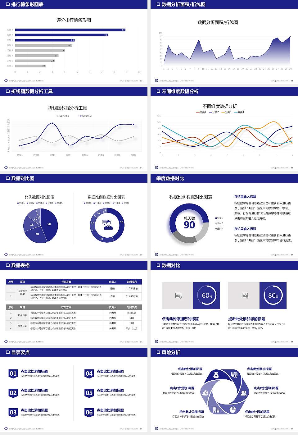 郑州汽车工程职业学院大学通用PPT模板16:9格式幻灯片预览图4