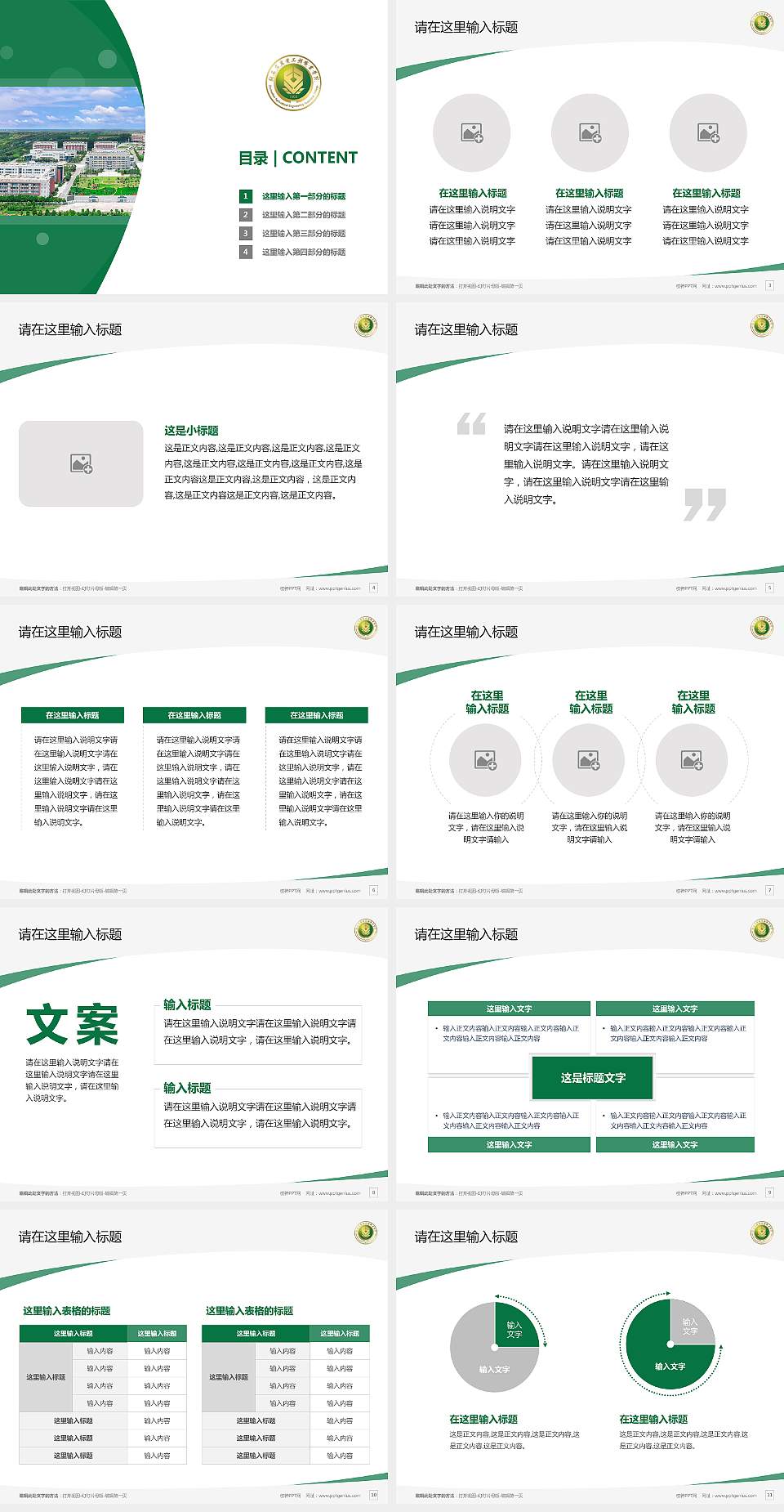 驻马店农业工程职业学院毕业论文答辩PPT模板4:3格式幻灯片预览图2