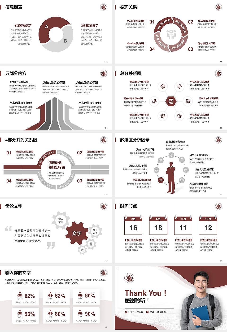 常德科技职业技术学院大学生职业生涯规划书PPT模板下载16:9格式幻灯片预览图5
