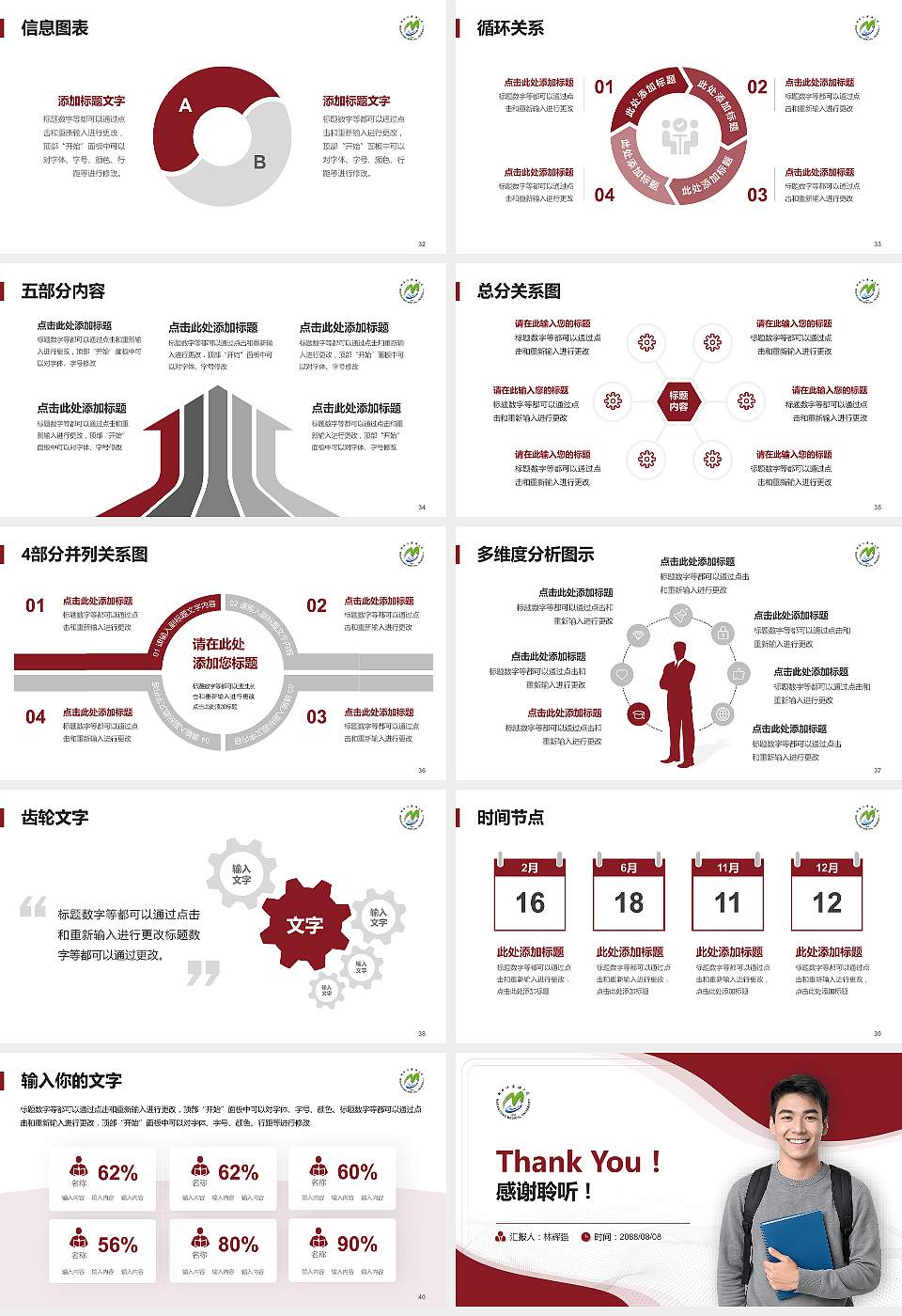 牡丹江医科大学大学生职业生涯规划书PPT模板下载16:9格式幻灯片预览图5