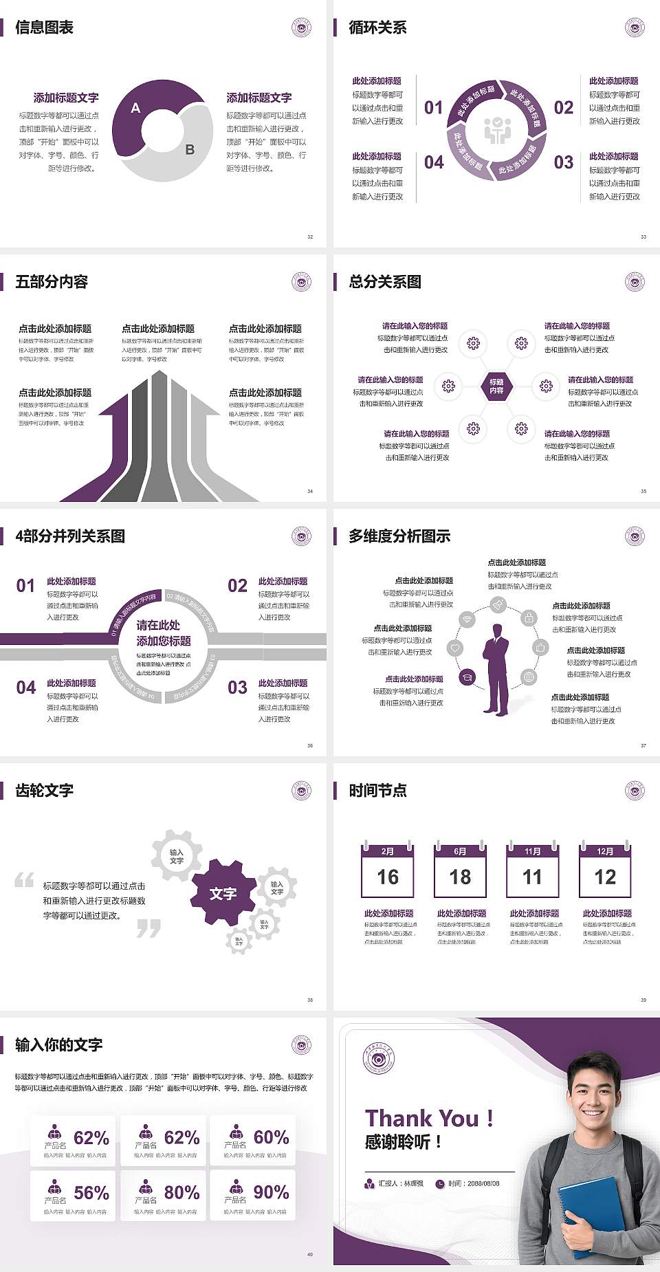兴安职业技术学院大学生职业生涯规划书PPT模板下载4:3格式幻灯片预览图5