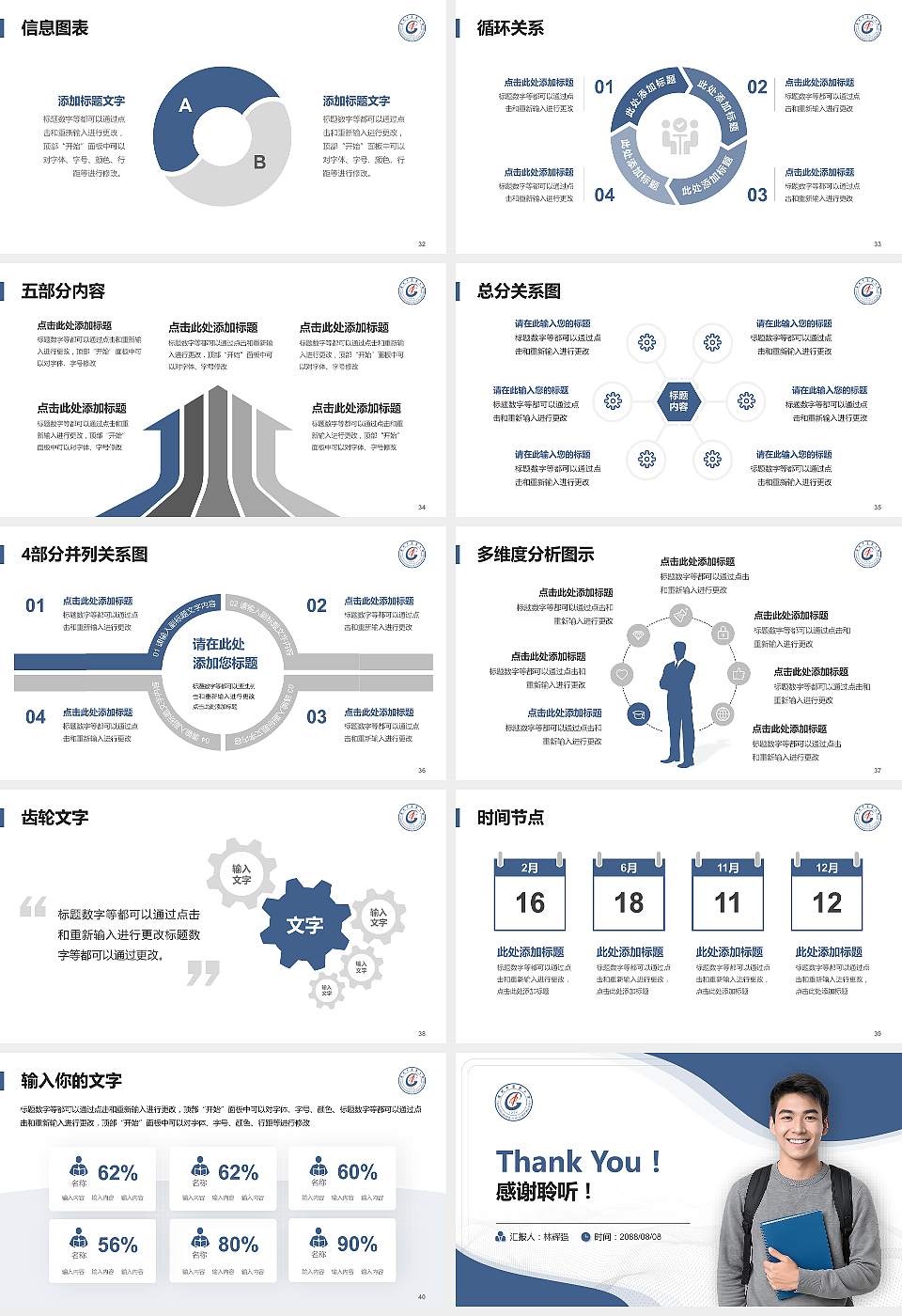 广州中医药大学大学生职业生涯规划书PPT模板下载16:9格式幻灯片预览图5