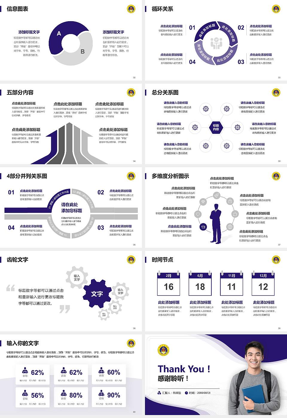 中国人民解放军海军工程大学大学生职业生涯规划书PPT模板下载16:9格式幻灯片预览图5