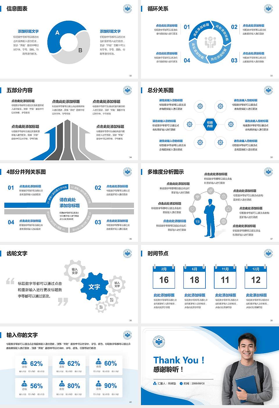 民政职业大学大学生职业生涯规划书PPT模板下载16:9格式幻灯片预览图5