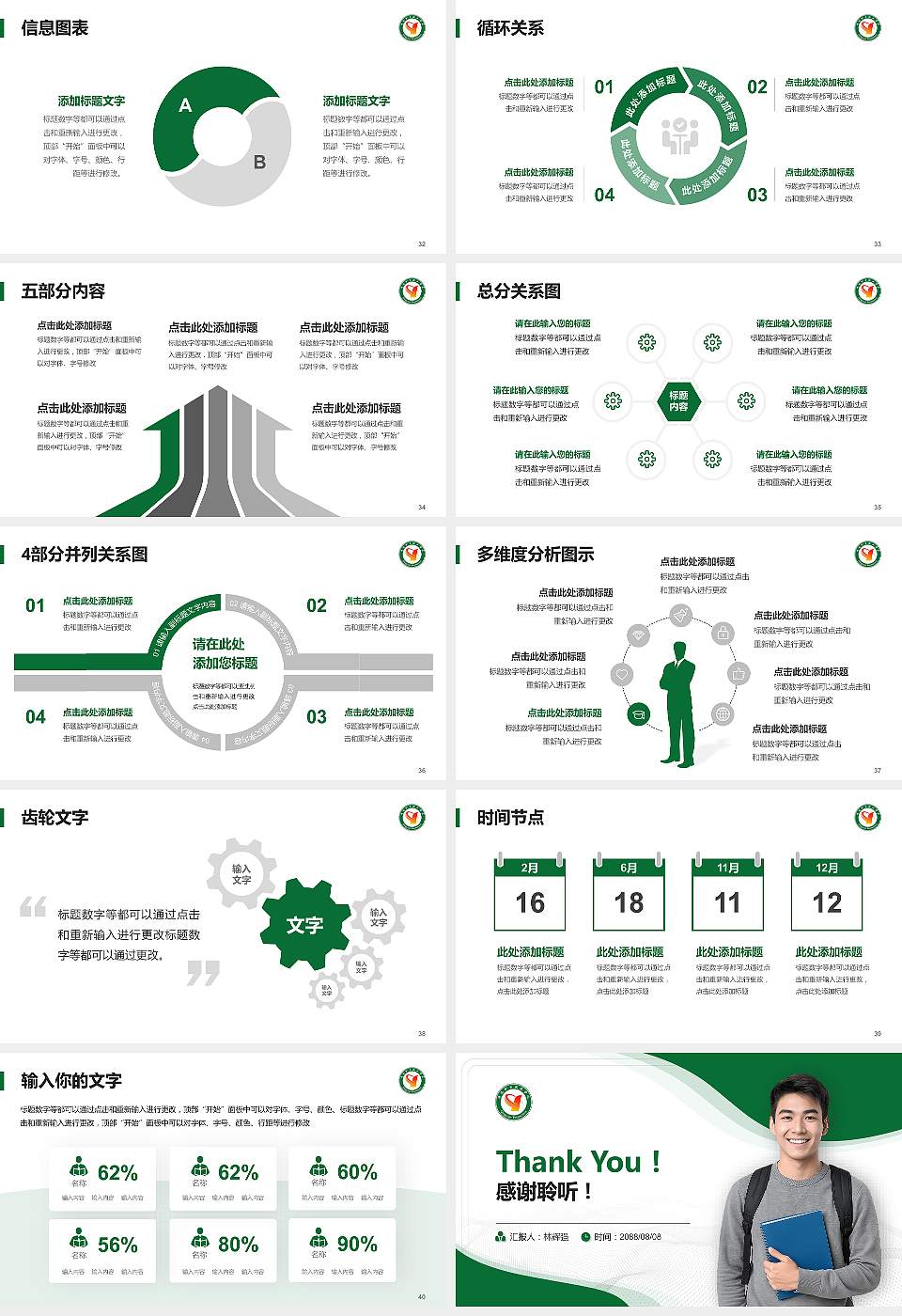 清远职业技术学院大学生职业生涯规划书PPT模板下载16:9格式幻灯片预览图5