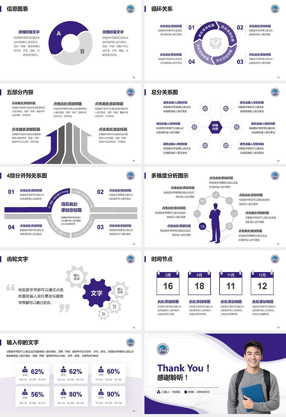 桂林师范高等专科学校大学生职业生涯规划书PPT模板下载16:9格式幻灯片预览图5