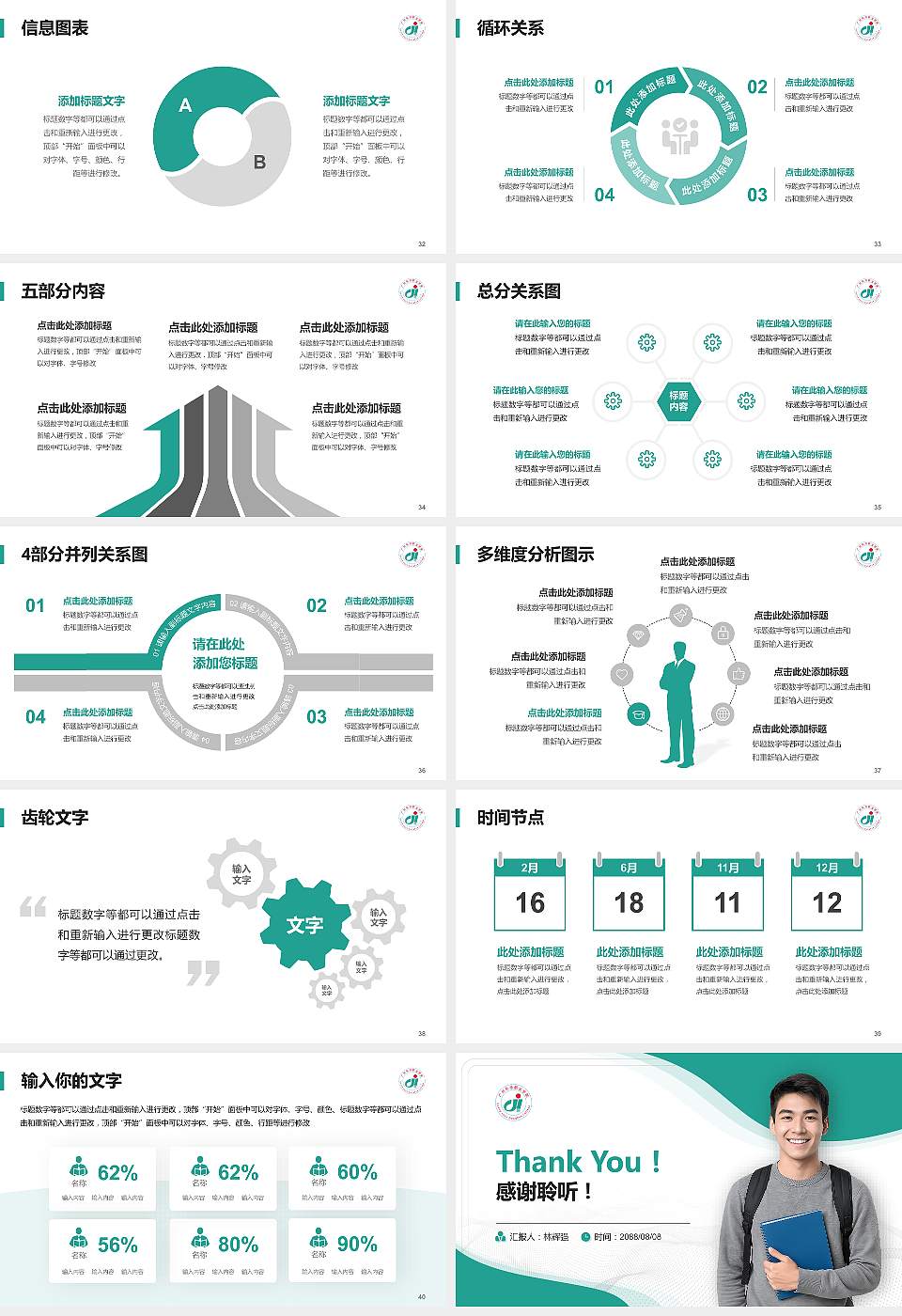 广州东华职业学院大学生职业生涯规划书PPT模板下载16:9格式幻灯片预览图5