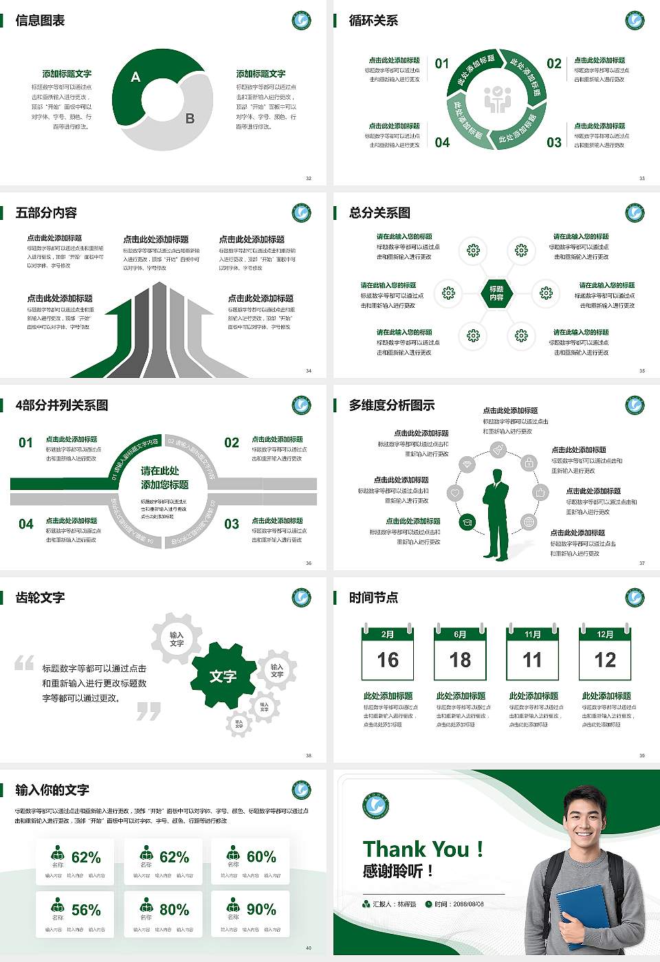 武汉科技大学大学生职业生涯规划书PPT模板下载16:9格式幻灯片预览图5