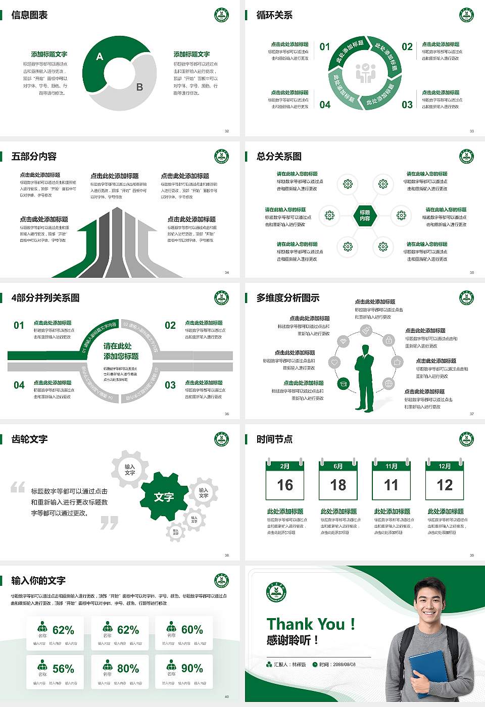 北京农学院大学生职业生涯规划书PPT模板下载16:9格式幻灯片预览图5