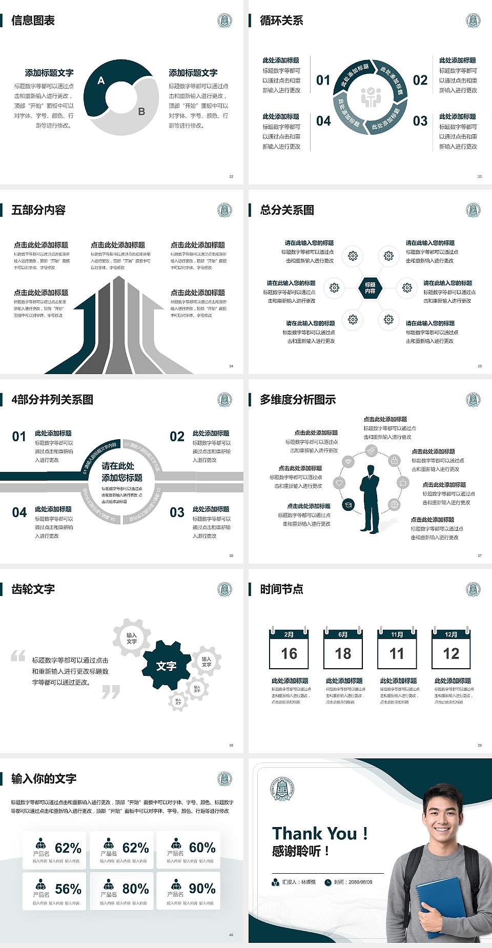 北京化工大学大学生职业生涯规划书PPT模板下载4:3格式幻灯片预览图5