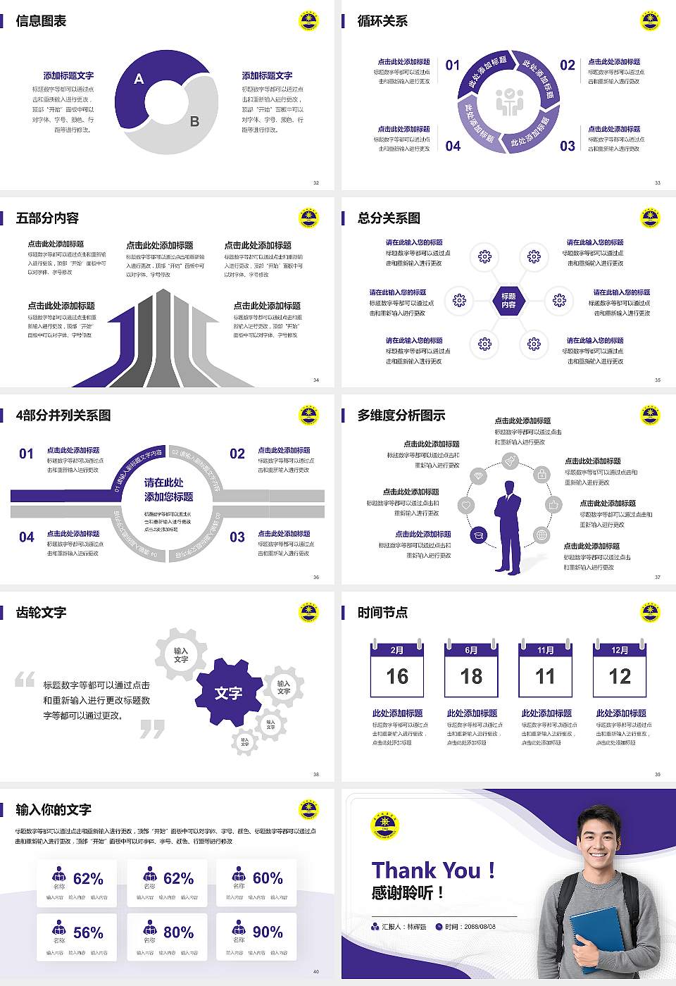 广州航海学院大学生职业生涯规划书PPT模板下载16:9格式幻灯片预览图5