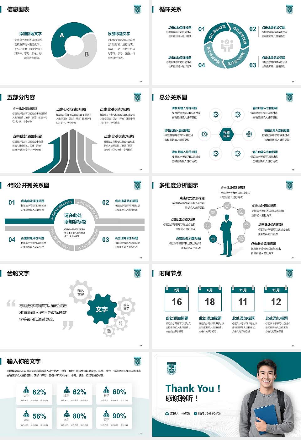 广东财经大学大学生职业生涯规划书PPT模板下载16:9格式幻灯片预览图5