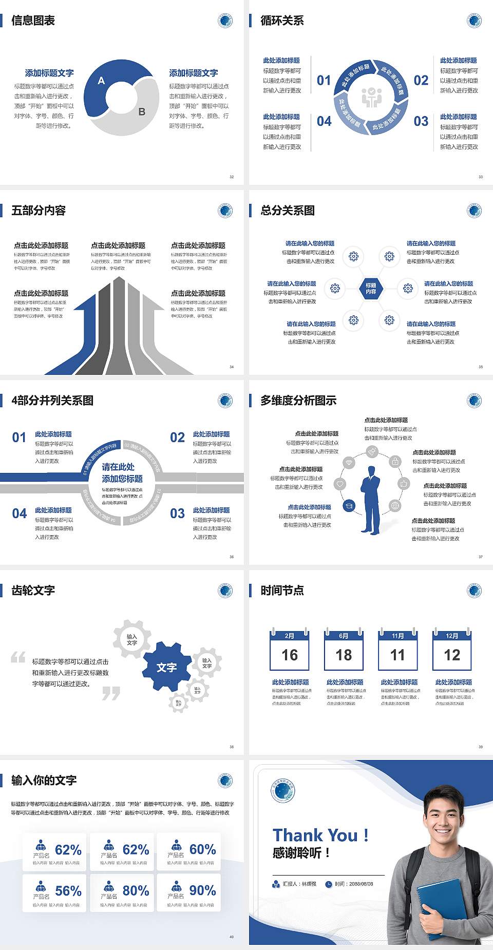 北京培黎职业学院大学生职业生涯规划书PPT模板下载4:3格式幻灯片预览图5