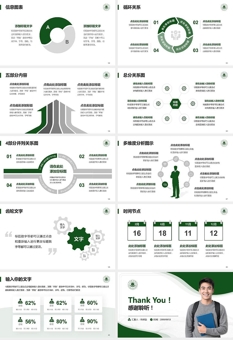 甘肃农业大学大学生职业生涯规划书PPT模板下载16:9格式幻灯片预览图5