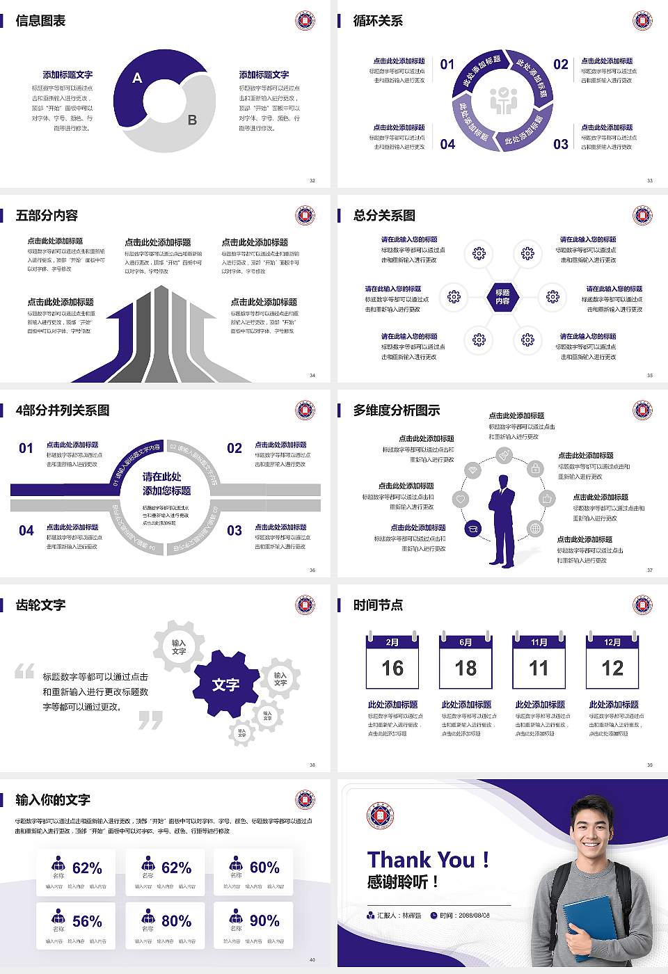 广东培正学院大学生职业生涯规划书PPT模板下载16:9格式幻灯片预览图5