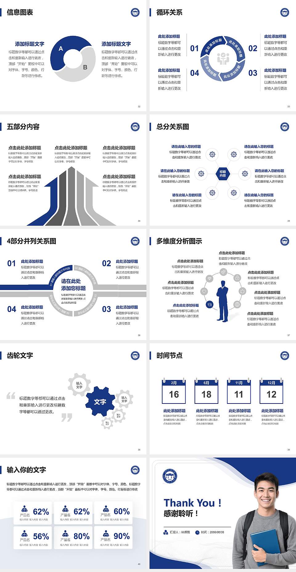 河北美术学院大学生职业生涯规划书PPT模板下载4:3格式幻灯片预览图5